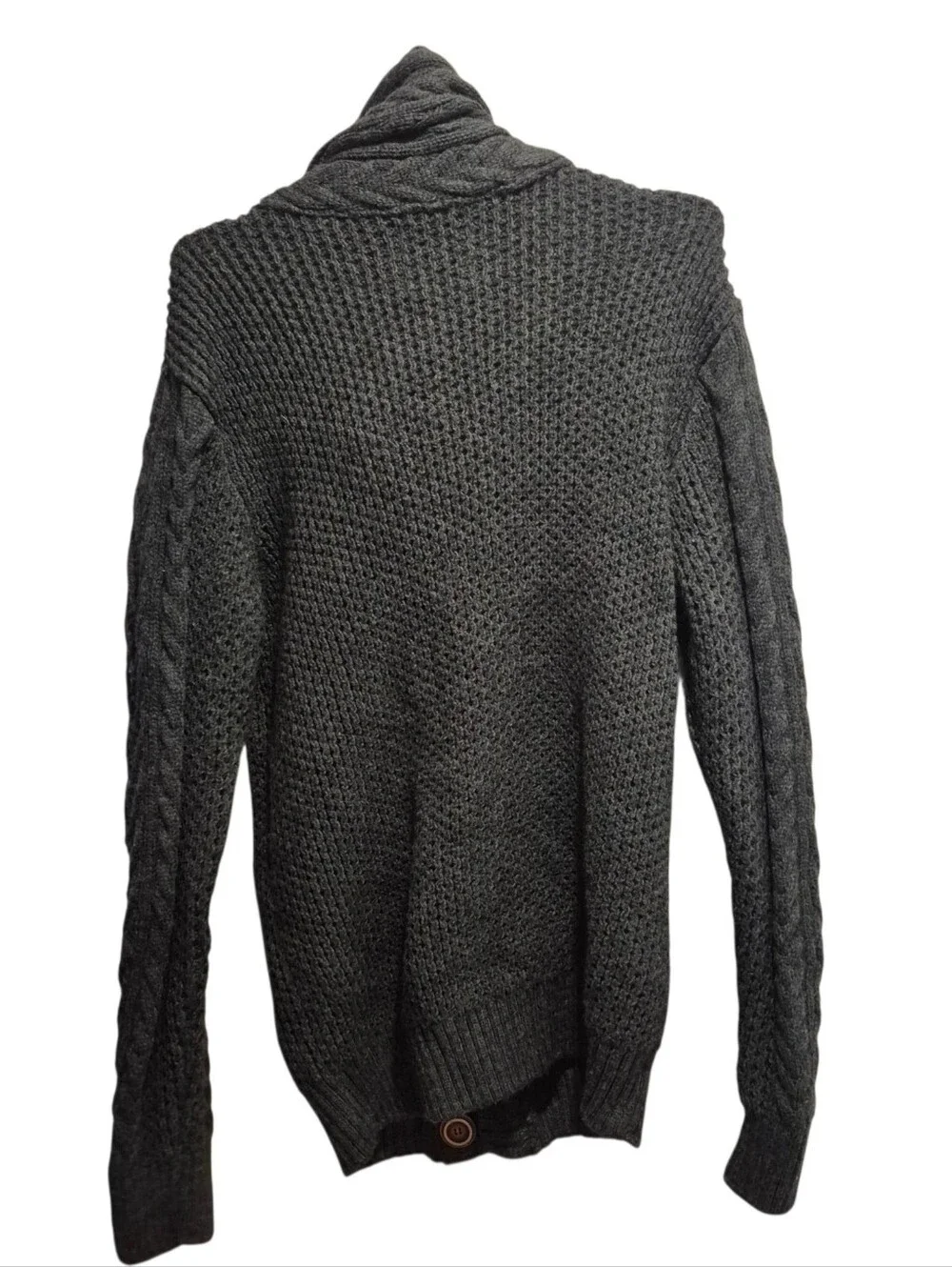 New Leif Nelson Size XL Men's Heavy Knit Sweater Anthracite Gray NWT